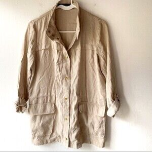 zara basic beige neutral lightweight jacket